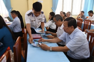 BTL Vùng Cảnh sát biển 3: Tuyên truyền biển, đảo, chống khai thác IUU và Luật Cảnh sát biển Việt Nam tại xã Thái Mỹ