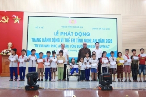 Nghệ An triển khai Tháng hành động vì trẻ em năm 2026 với nhiều hoạt động thiết thực