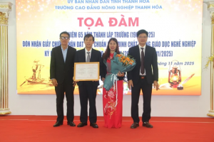 Trường Cao đẳng Nông nghiệp Thanh Hóa hướng tới mục tiêu cung cấp nguồn nhân lực chất lượng cao