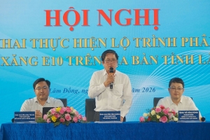 Petrolimex Lâm Đồng phối hợp triển khai lộ trình phân phối xăng sinh học E10 trên toàn tỉnh