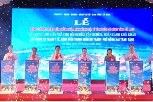 Cà Mau khởi công Đền tưởng niệm anh hùng liệt sĩ và loạt công trình an sinh