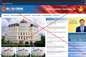 Bộ Tài chính cảnh báo trang giả mạo lừa đảo