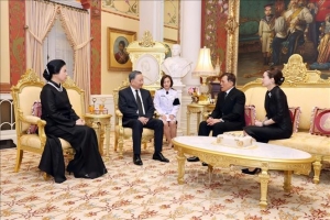 Tổng Bí thư, Chủ tịch nước Tô Lâm và Phu nhân hội kiến Nhà Vua Thái Lan và Hoàng hậu