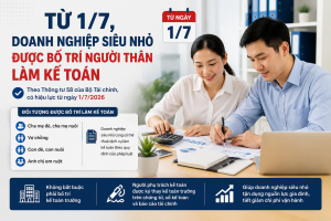 Bộ Tài chính: Doanh nghiệp siêu nhỏ có thể giao người thân phụ trách kế toán từ 1/7