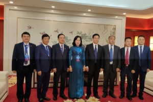 Lãnh đạo tỉnh Tây Ninh chào xã giao Thị trưởng Bặc Châu (Trung Quốc)