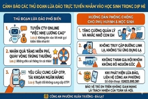 Cảnh giác thủ đoạn lừa đảo trực tuyến gia tăng trong dịp nghỉ hè