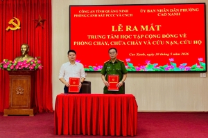 Quảng Ninh: Ra mắt Trung tâm học tập cộng đồng phòng cháy chữa cháy, cứu nạn cứu hộ