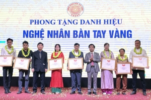 Hội Nghệ nhân và Thương hiệu Việt Nam: Tôn vinh hơn 30 nghệ nhân, doanh nhân