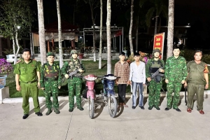 Tây Ninh: Đồn Biên phòng Mỹ Thạnh Tây bắt giữ 2 đối tượng trộm cắp xe mô tô
