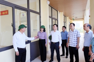 Bắc Ninh: Lãnh đạo phường Phương Liễu kiểm tra tiến độ dự án đầu tư xây dựng mới Trường THCS Phương Liễu