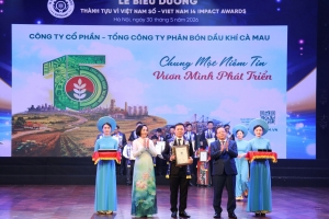 Thương hiệu PVCFC ghi dấu ấn toàn diện tại Vietnam I4 Impact Awards 2026