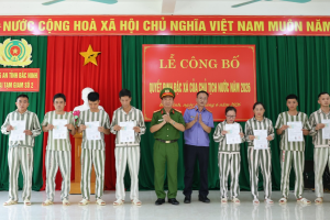 Công an tỉnh Bắc Ninh công bố Quyết định đặc xá cho 31 phạm nhân