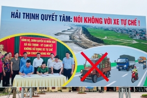 Ninh Bình: Tuyên truyền, ký cam kết không sử dụng xe tự chế vận chuyển hàng hóa