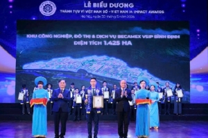 Gia Lai: Becamex VSIP Bình Định được vinh danh “Đổi mới sáng tạo vì phát triển bền vững”