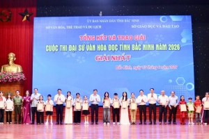 Tổng kết và trao giải cuộc thi Đại sứ Văn hóa đọc tỉnh Bắc Ninh năm 2026