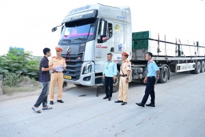Hải Phòng: Xử lý tình trạng xe có trọng tải trên 10 tấn lưu thông trên tuyến đê biển ở địa bàn phường Hưng Đạo
