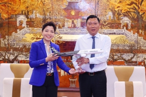 Hà Nội thúc đẩy hợp tác, đầu tư phát triển công nghiệp hàng không với Airbus
