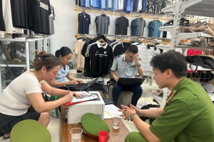 Ninh Bình: Kiểm tra, xử lý hàng hóa xâm phạm quyền sở hữu trí tuệ tại xã Hải An
