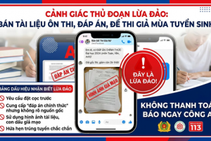 Quảng Ninh: Cảnh báo thủ đoạn lừa đảo rao bán đề thi, tài liệu "mật" trên mạng xã hội