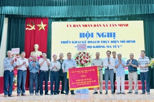 Xã Tân Minh ra mắt mô hình điểm “Dòng họ không ma túy”