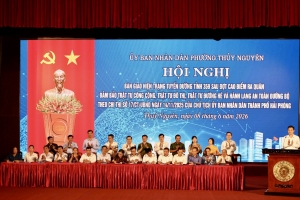 Phường Thủy Nguyên bàn giao hiện trạng tuyến đường 359 sau đợt cao điểm lập lại trật tự đô thị