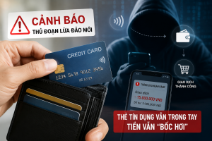 Cảnh báo thủ đoạn mới: Thẻ tín dụng còn trong tay, tiền vẫn "bốc hơi"