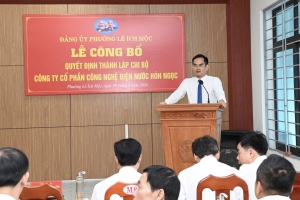 Hải Phòng: Thành lập Chi bộ Công ty Cổ phần công nghệ điện nước Hòn Ngọc