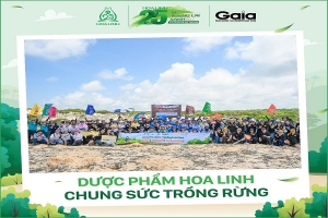 Dược phẩm Hoa Linh chung tay phủ xanh Khu bảo tồn thiên nhiên Tà Kóu