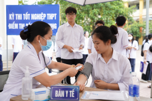Bộ Y tế yêu cầu hỗ trợ kịp thời thí sinh gặp sự cố sức khỏe trong kỳ thi tốt nghiệp THPT