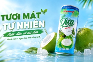Nước dừa đóng lon Vihamark - Hương vị thơm ngon, giải nhiệt tiện lợi, vươn xa khắp mọi miền