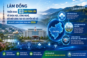 Lâm Đồng tập trung giải quyết 3 bài toán lớn về khoa học, công nghệ và chuyển đổi số năm 2026