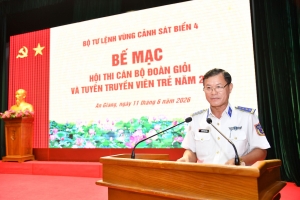 Lan tỏa nhiệt huyết tuổi trẻ từ hội thi cán bộ Đoàn giỏi và Tuyên truyền viên trẻ trong Bộ Tư lệnh Vùng Cảnh sát biển 4