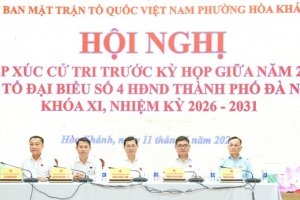 Tổ đại biểu số 4 HĐND TP. Đà Nẵng tiếp xúc cử tri phường Hòa Khánh