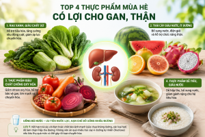 4 nhóm thực phẩm giúp hỗ trợ gan, thận trong mùa hè