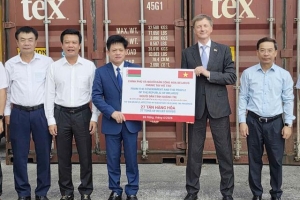 Quảng Trị tiếp nhận hơn 27 tấn hàng viện trợ từ Belarus hỗ trợ người dân vùng thiên tai