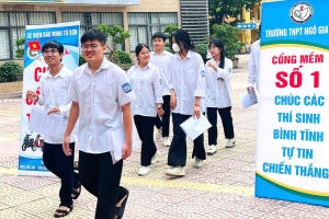 Bắc Ninh: Ngày đầu thi tốt nghiệp trung học phổ thông diễn ra an toàn, nghiêm túc