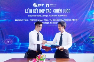 Ký kết hợp tác chiến lược giữa Saigon Postel (SPT) và Naiscorp Robotics