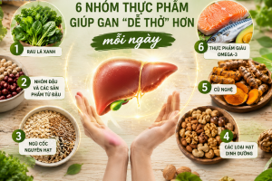 Nhóm thực phẩm quen thuộc hỗ trợ bảo vệ chức năng và cải thiện men gan