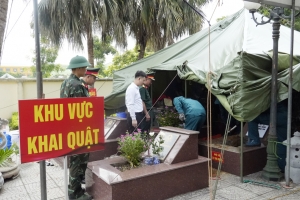 Quảng Ninh: Lấy mẫu ADN xác định danh tính hài cốt liệt sĩ tại Nghĩa trang Liệt sĩ Tràng An
