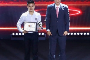 Cầu thủ hay nhất V-League 2025-2026 thuộc về tiền vệ Nguyễn Quang Hải