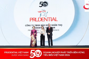 Prudential Việt Nam ghi danh Top 50 doanh nghiệp phát triển bền vững năm 2026