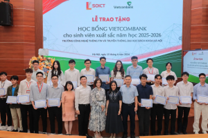 Vietcombank trao 20 suất học bổng cho sinh viên Đại học Bách khoa Hà Nội