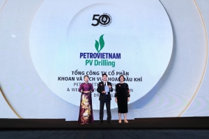 PV Drilling ghi dấu ấn kép trong Top VIX50 và Top 50 Doanh nghiệp phát triển bền vững