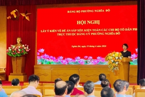 Hà Nội: Phường Nghĩa Đô lấy ý kiến về Đề án sắp xếp, kiện toàn chi bộ tổ dân phố