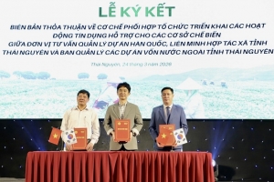 Thái Nguyên tăng cường công tác quản lý viện trợ không hoàn lại từ nước ngoài
