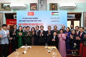 Nhà nước Palestine truy tặng Đại tướng Võ Nguyên Giáp huân chương cao quý