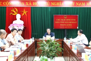 Lạng Sơn: Công khai kết quả tiếp công dân định kỳ tháng 6