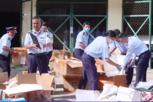 Khánh Hòa: Tiêu hủy hàng nghìn sản phẩm nhập lậu và hơn 1 tấn khí N2O
