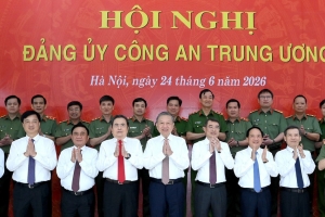 Tổng Bí thư, Chủ tịch nước Tô Lâm dự Hội nghị Đảng ủy Công an Trung ương