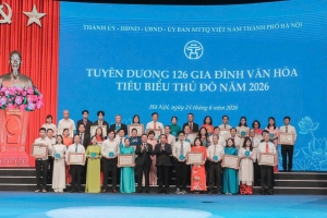 Tuyên dương 126 gia đình văn hóa tiêu biểu Thủ đô năm 2026
